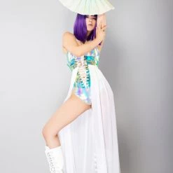 LASR Frost Bite Iridescent Fluid Rave Fan Mad World