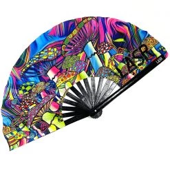 LASR Mushroom Madness UV Reactive Rave Fan