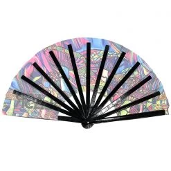 LASR Mushroom Madness UV Reactive Rave Fan