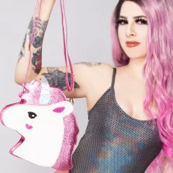 LASR My Little Unicorn Crossbody Bag In Pink