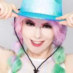 LASR Touch The Sky Cowgirl Opalescence Festival Hat New