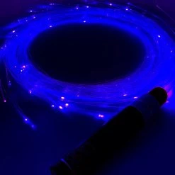LASR Ultraviolet Fiber Optic Light Up Whip New
