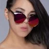 LASR Accessories Deep Shade Mirrored Sunglasses