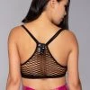 LA Style Rush On The Fence Bra Top In Black