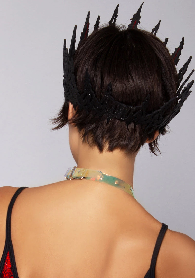 Leg Avenue The Raven Scream Queen Glitter Crown 4 Leg Avenue The Raven Scream Queen Glitter Crown