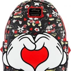 Loungefly Tea Room Cinema X Disney Mickey & Minnie Mouse Valentines Mini Backpack