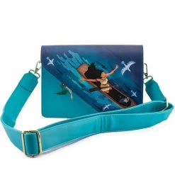 Loungefly X Disney Pocahontas Just Around The River Bend Crossbody Bag Tea Room Cinema