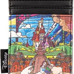 Loungefly X Disney Princess Castle Series Belle Cardholder Tea Room Cinema 6 Loungefly X Disney Princess Castle Series Belle Cardholder Tea Room Cinema