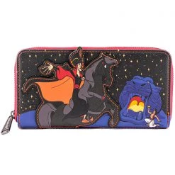 Loungefly Tea Room Cinema X Disney Villains Jafar Scene Zip Around Wallet