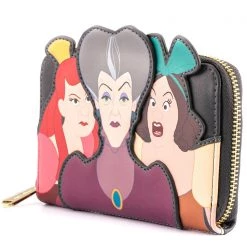 Loungefly X Disney Villains Scene Evil Stepmother & Stepsisters Zip Around Wallet Bags