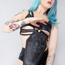 Loungefly X LASR Exclusive Disney Count Mickey Coffin Convertible Crossbody Bag