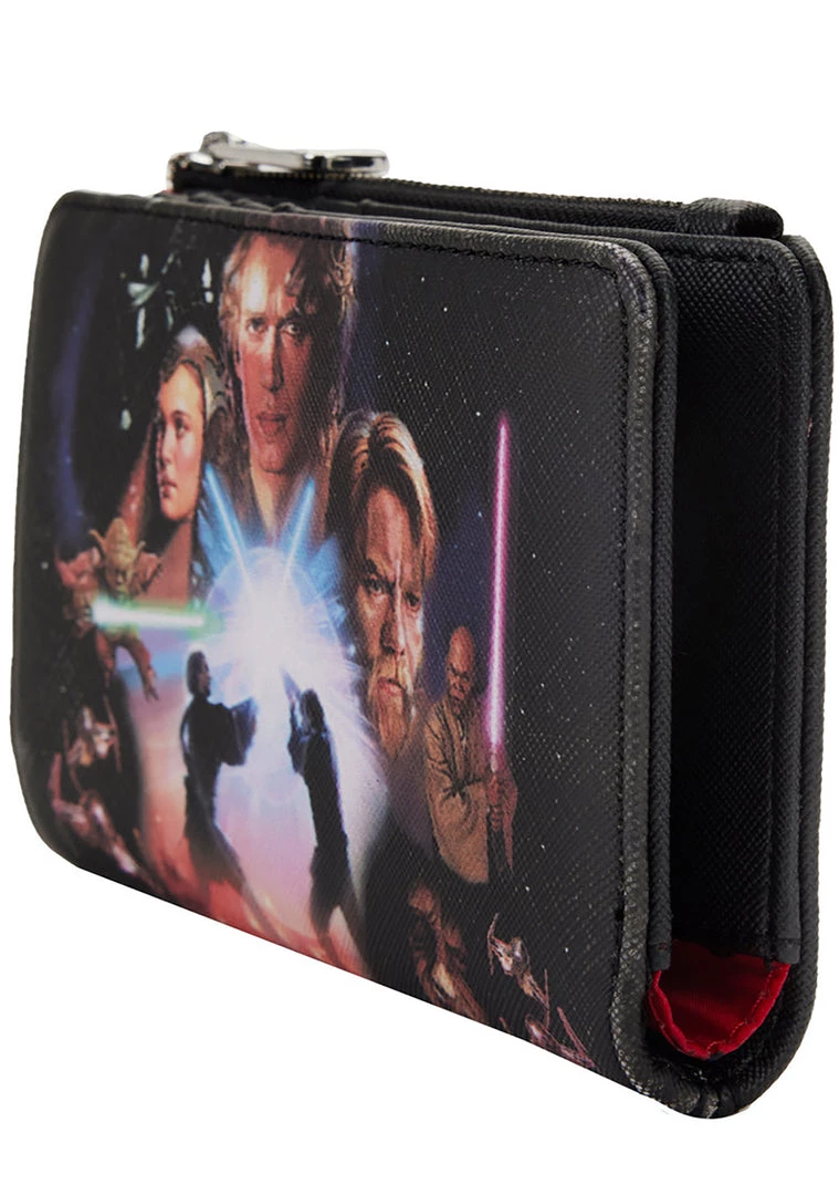 Loungefly X Star Wars Prequel Trilogy Flap Wallet 5 Loungefly X Star Wars Prequel Trilogy Flap Wallet