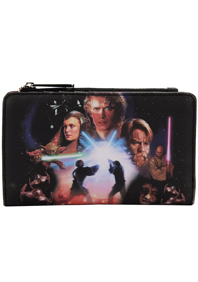 Loungefly X Star Wars Prequel Trilogy Flap Wallet 4 Loungefly X Star Wars Prequel Trilogy Flap Wallet