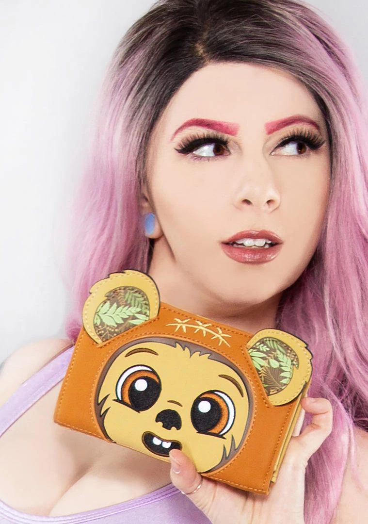 Loungefly X Star Wars Wicket Cosplay Flap Wallet Bags 3 Loungefly X Star Wars Wicket Cosplay Flap Wallet Bags