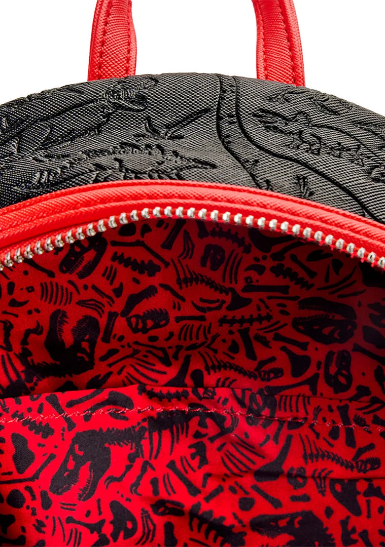 Loungefly X Universal Jurassic Park Logo Mini Backpack New 7 Loungefly X Universal Jurassic Park Logo Mini Backpack New
