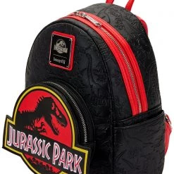 Loungefly X Universal Jurassic Park Logo Mini Backpack New 10 Loungefly X Universal Jurassic Park Logo Mini Backpack New
