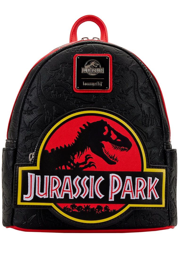 Loungefly X Universal Jurassic Park Logo Mini Backpack New 4 Loungefly X Universal Jurassic Park Logo Mini Backpack New