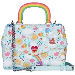 Loungefly New X Care Bears 40th Anniversary Care A Lot Satchel Crossbody Bag