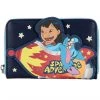 Loungefly X Disney Lilo And Stitch Space Adventure Glow Zip Around Wallet