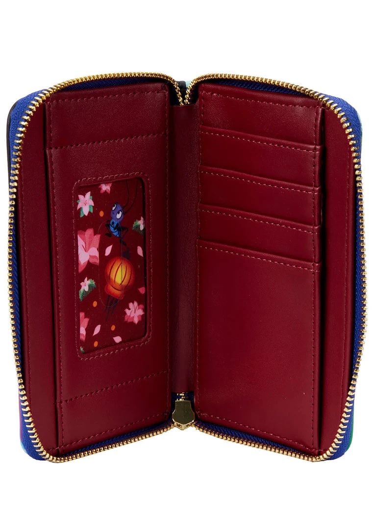 Loungefly X Disney Mulan Castle Zip Around Wallet New 6 Loungefly X Disney Mulan Castle Zip Around Wallet New