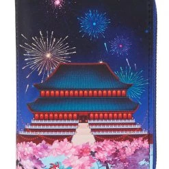 Loungefly X Disney Mulan Castle Zip Around Wallet New