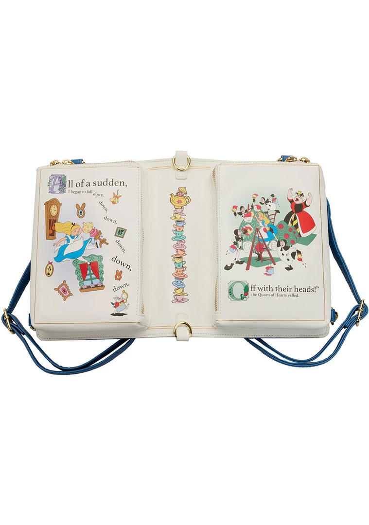 Loungefly X Disney Alice In Wonderland Book Convertible Crossbody Bag New 10 Loungefly X Disney Alice In Wonderland Book Convertible Crossbody Bag New