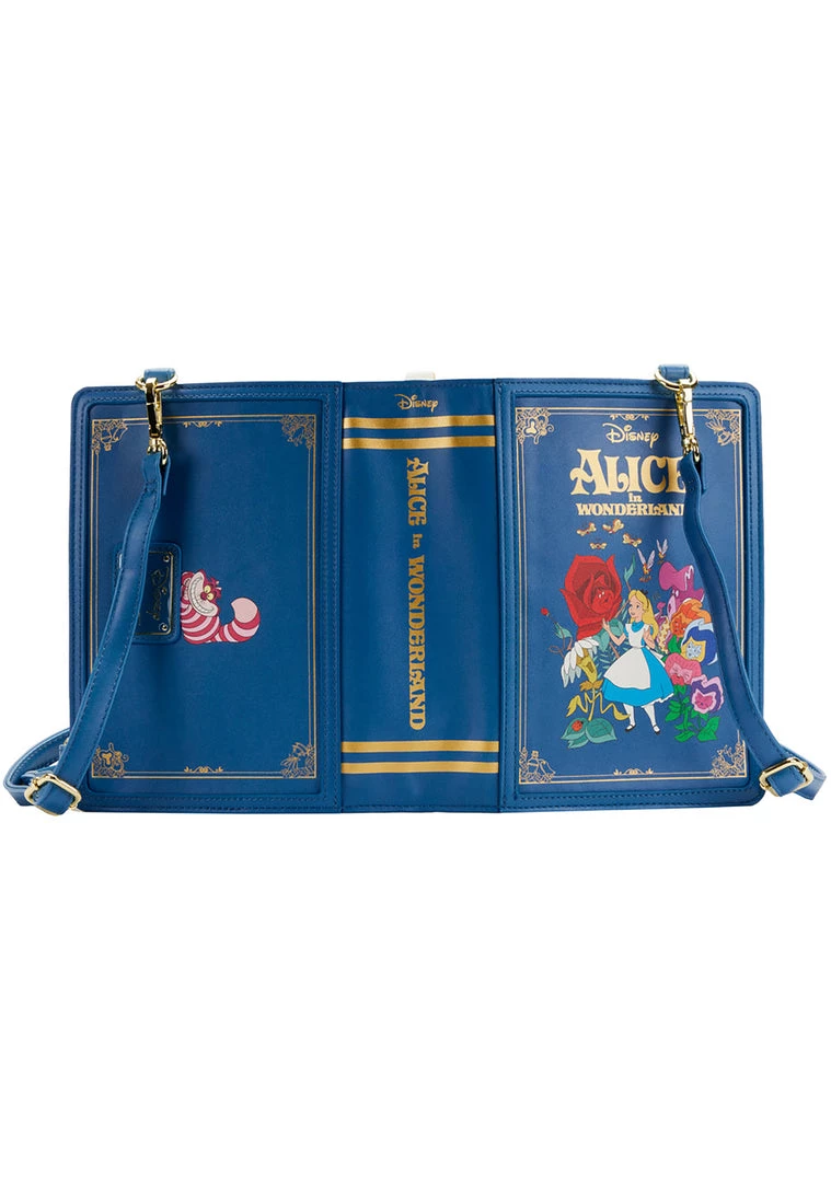 Loungefly X Disney Alice In Wonderland Book Convertible Crossbody Bag New 9 Loungefly X Disney Alice In Wonderland Book Convertible Crossbody Bag New