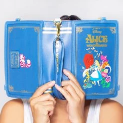 Loungefly X Disney Alice In Wonderland Book Convertible Crossbody Bag New