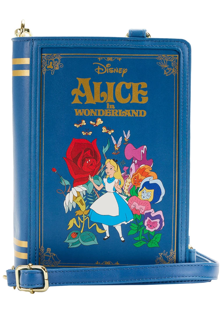 Loungefly X Disney Alice In Wonderland Book Convertible Crossbody Bag New 5 Loungefly X Disney Alice In Wonderland Book Convertible Crossbody Bag New