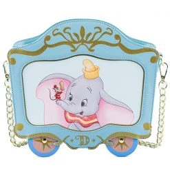 Loungefly X Disney Dumbo 80th Anniversary Train Car Crossbody Bag Tea Room Cinema