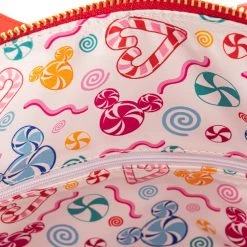 Loungefly X Disney Mickey Minnie Gingerbread AOP Crossbody Bag 11 Loungefly X Disney Mickey Minnie Gingerbread AOP Crossbody Bag