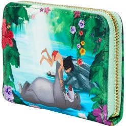 Loungefly X Disney Jungle Book Bare Necessities Zip Around Wallet New