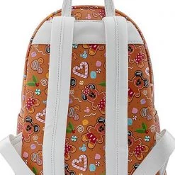 Loungefly X Disney Mickey Minnie Gingerbread AOP Mini Backpack With Ears The Great Fantastic