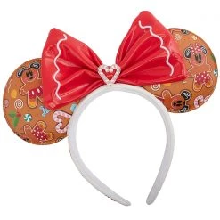 Loungefly X Disney Mickey Minnie Gingerbread AOP Mini Backpack With Ears The Great Fantastic