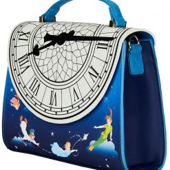 Loungefly X Disney Peter Pan Glow Clock Crossbody Bag New
