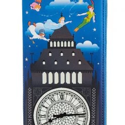 Loungefly X Disney Peter Pan Glow Clock Wallet New