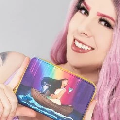 Loungefly Tea Room Cinema X Disney Pocahontas Just Around The River Bend Zip Around Wallet