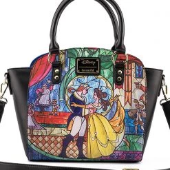 Loungefly Tea Room Cinema X Disney Princess Castle Series Belle Crossbody Bag