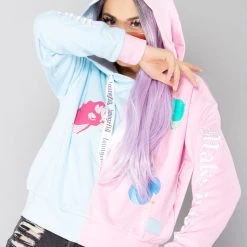 LA Style Rush Sales 5 Loungefly Women's Festival X Disney Sleeping Beauty Make It Pink Blue Crop Hoodie