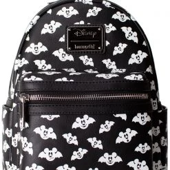 Loungefly X LASR Exclusive Disney Totally Batty Mickey Bat AOP Mini Backpack New