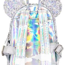 Loungefly New X LASR Exclusive Disney Holographic Sequin Minnie Mini Backpack