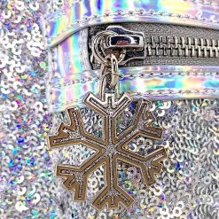 Loungefly New X LASR Exclusive Disney Holographic Sequin Minnie Mini Backpack