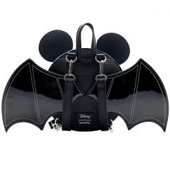 Loungefly New X LASR Exclusive Disney Mickey Bat Convertible Mini Backpack