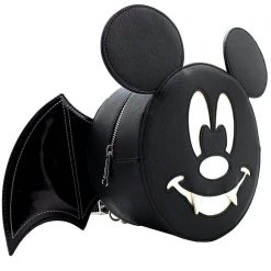 Loungefly New X LASR Exclusive Disney Mickey Bat Convertible Mini Backpack