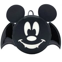 Loungefly New X LASR Exclusive Disney Mickey Bat Convertible Mini Backpack