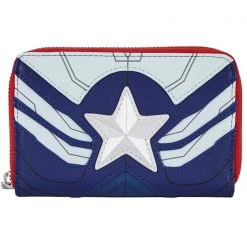 Loungefly X Marvel Falcon Captain America Cosplay Zip Around Wallet