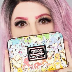 Loungefly X Pokemon Ombre Zip Around Wallet