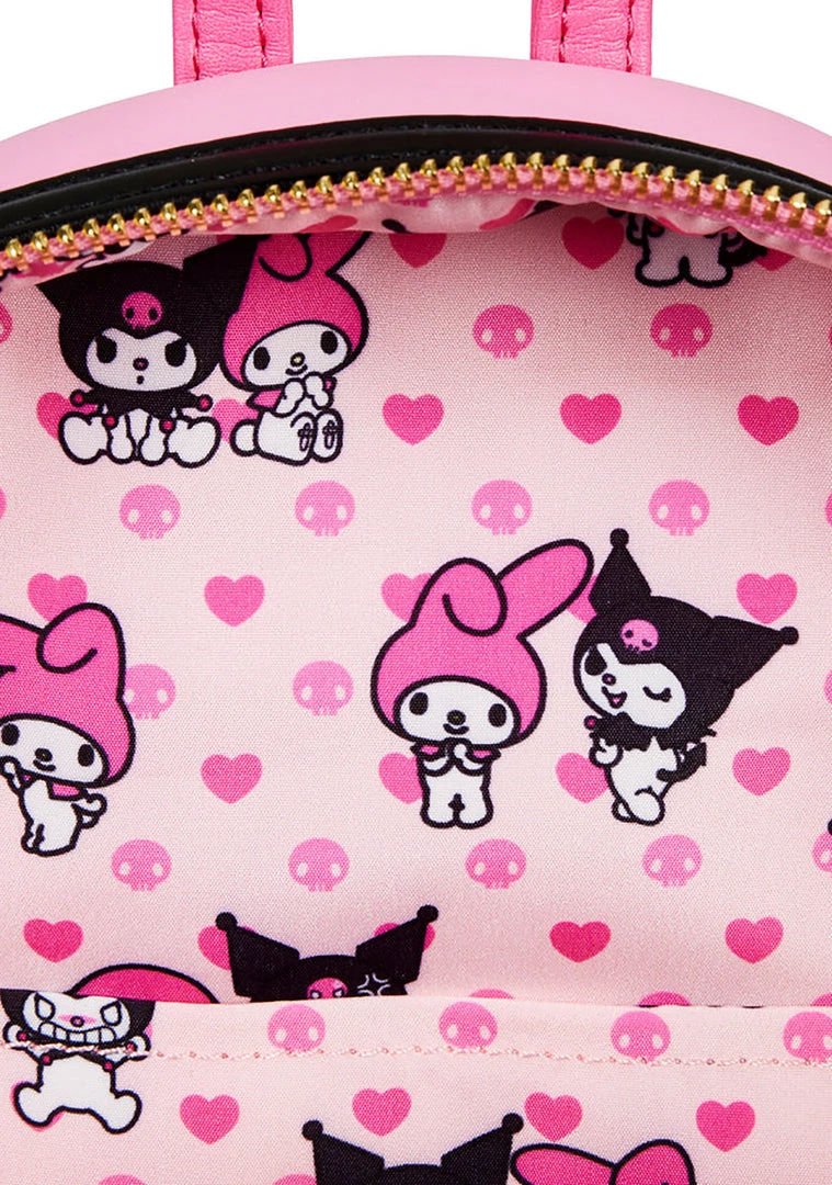 Loungefly X Sanrio My Melody Kuromi Double Pocket Cosplay Mini Backpack 7 Loungefly X Sanrio My Melody Kuromi Double Pocket Cosplay Mini Backpack