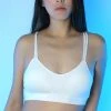 LA Style Rush On The Fence Bra Top In White Women's Festival