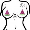 Pastease Glitter Watermelon Nipple Pasties In Hot Pink Accessories